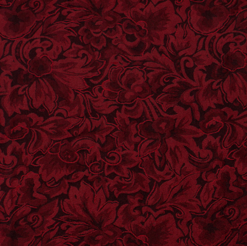 Wyoming Traders Baroque Scarlet Jacquard Silk Scarf XL