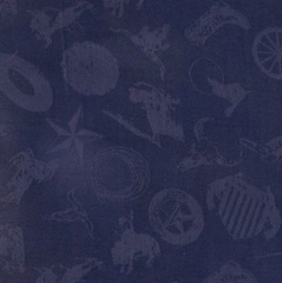 Wyoming Traders Navy Cowboy Logo Silk Scarf - Bob's Outdoor