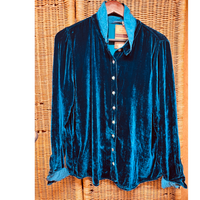 Cut Loose Womens Velvet Fitted Shirt