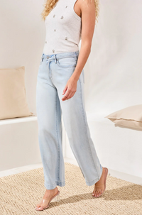 Tribal Womens Audrey Wide Denim Jeans - Bob's Outdoor