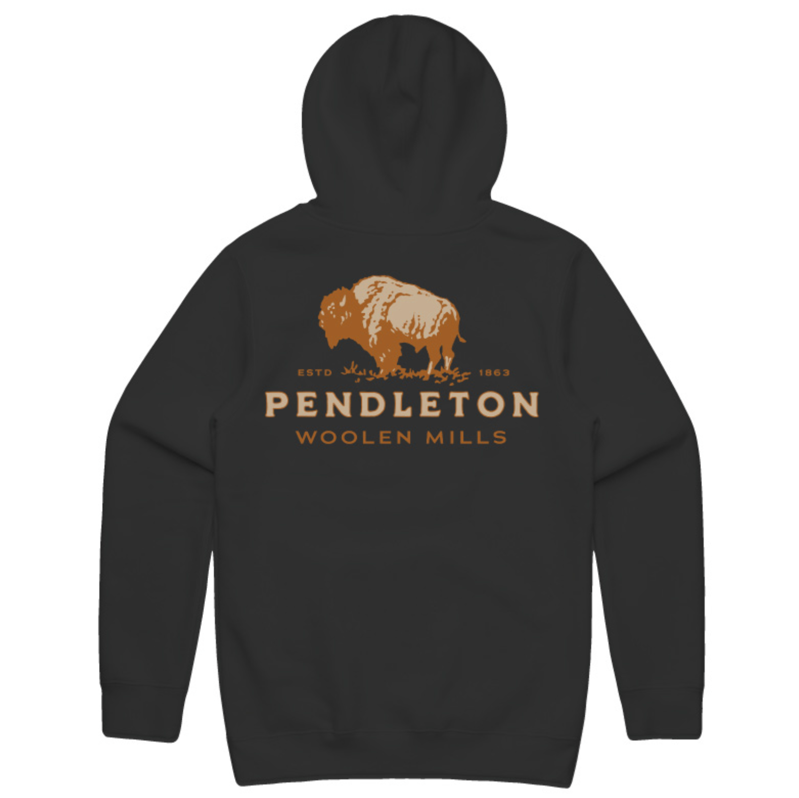 Pendleton Mens Vintage Bison Graphic Hoodie - Bob's Outdoor