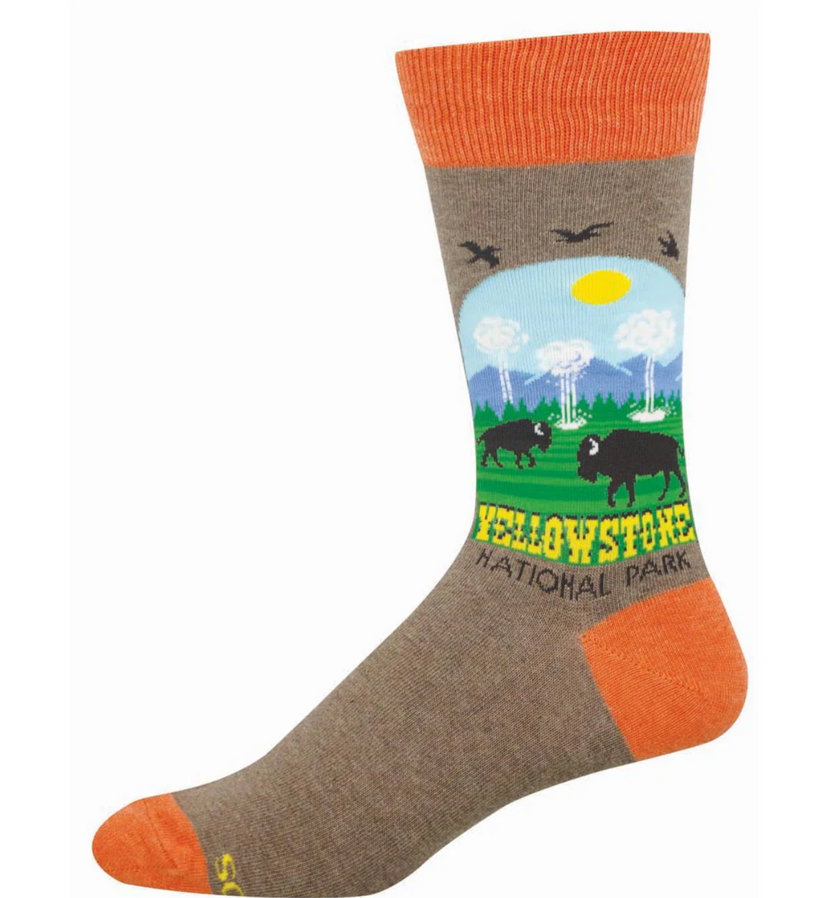 Socksmith Mens Yellowstone National Park Socks - Bob's Outdoor