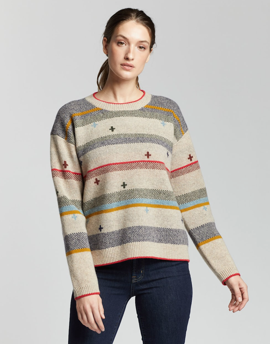 Pendleton Womens Bridger Stripe Lambswool Sweater