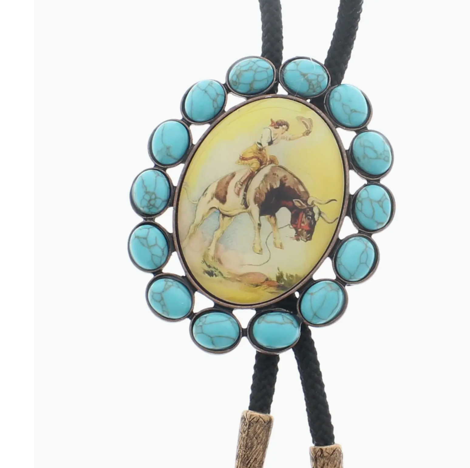 HHH Cowgirl Bull Rider Bolo