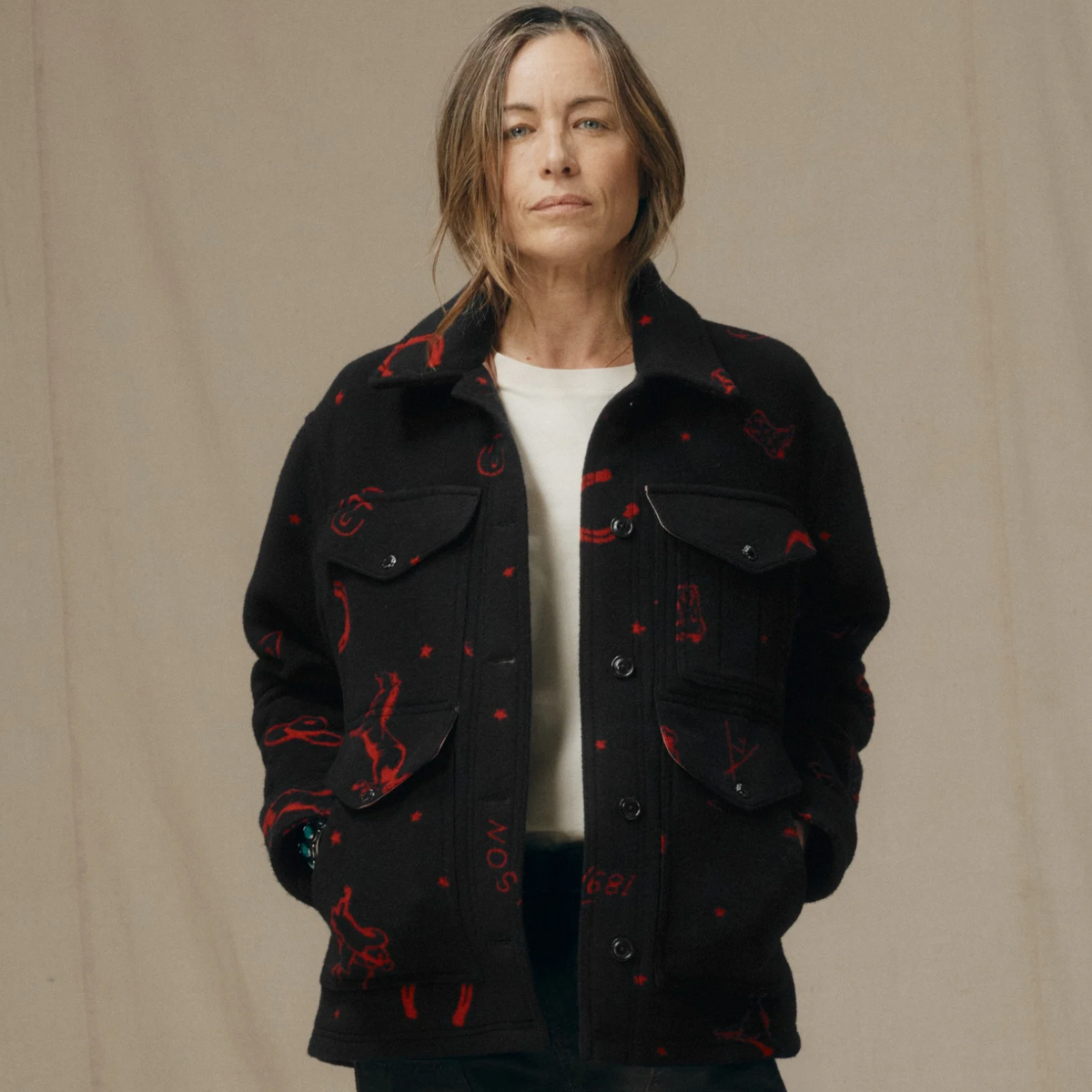 Filson Womens Jacquard Wool Cruiser Jacket/Coat - Bob's Outdoor