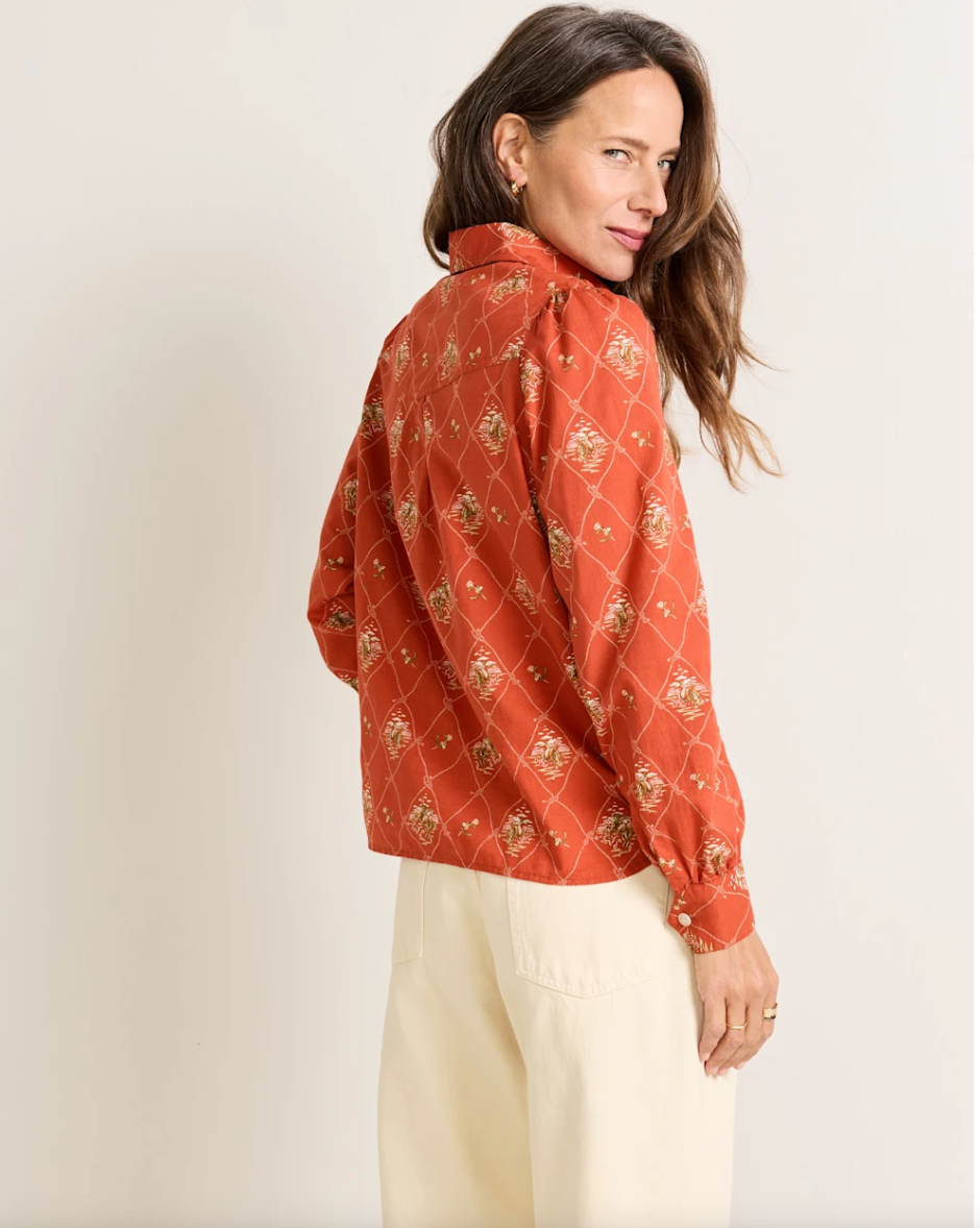 Pendleton Womens Winona Puff Sleeve Blouse