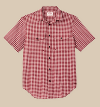 Filson Mens Short Sleeve Twin Lakes Sport Shirt