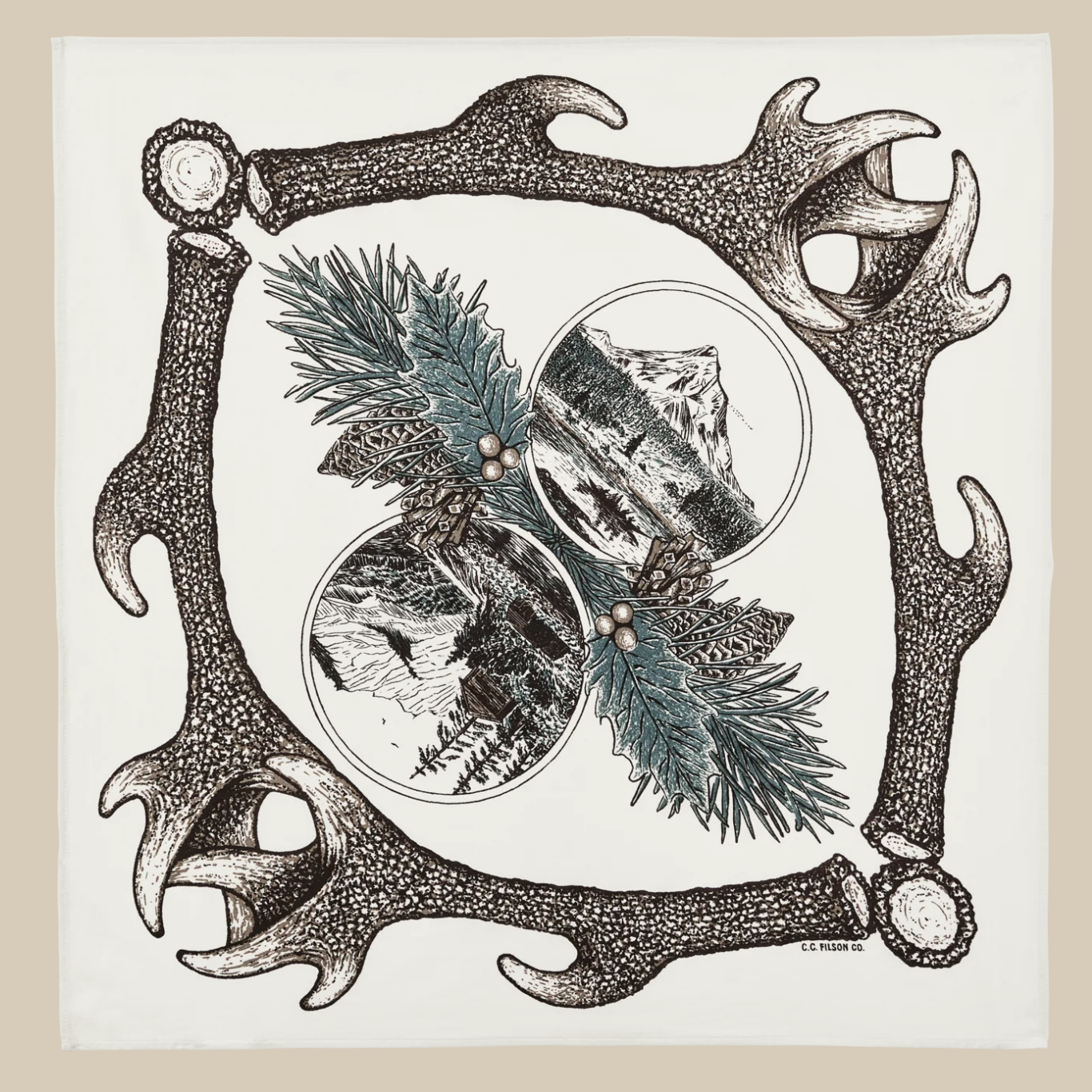 Filson Khaki Shed Cotton Bandana