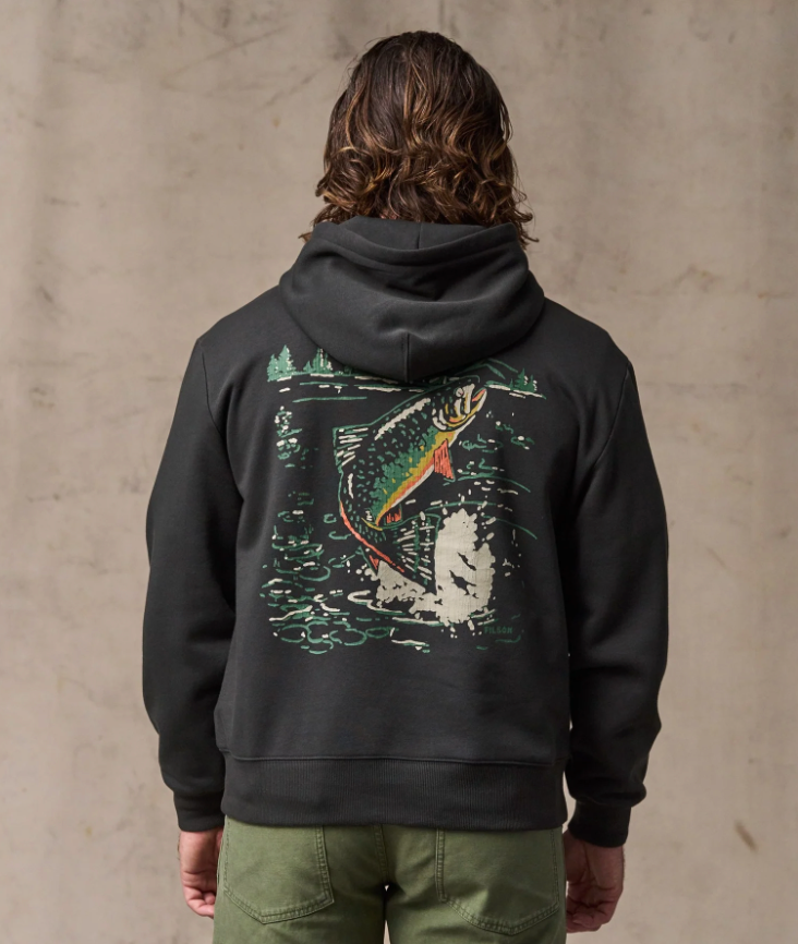 Filson Mens Trout Graphic Hoodie