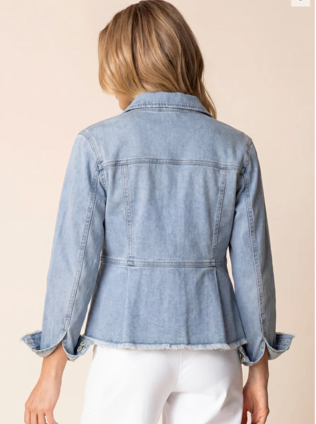 Habitat Womens Stretch Denim Peplum Jacket