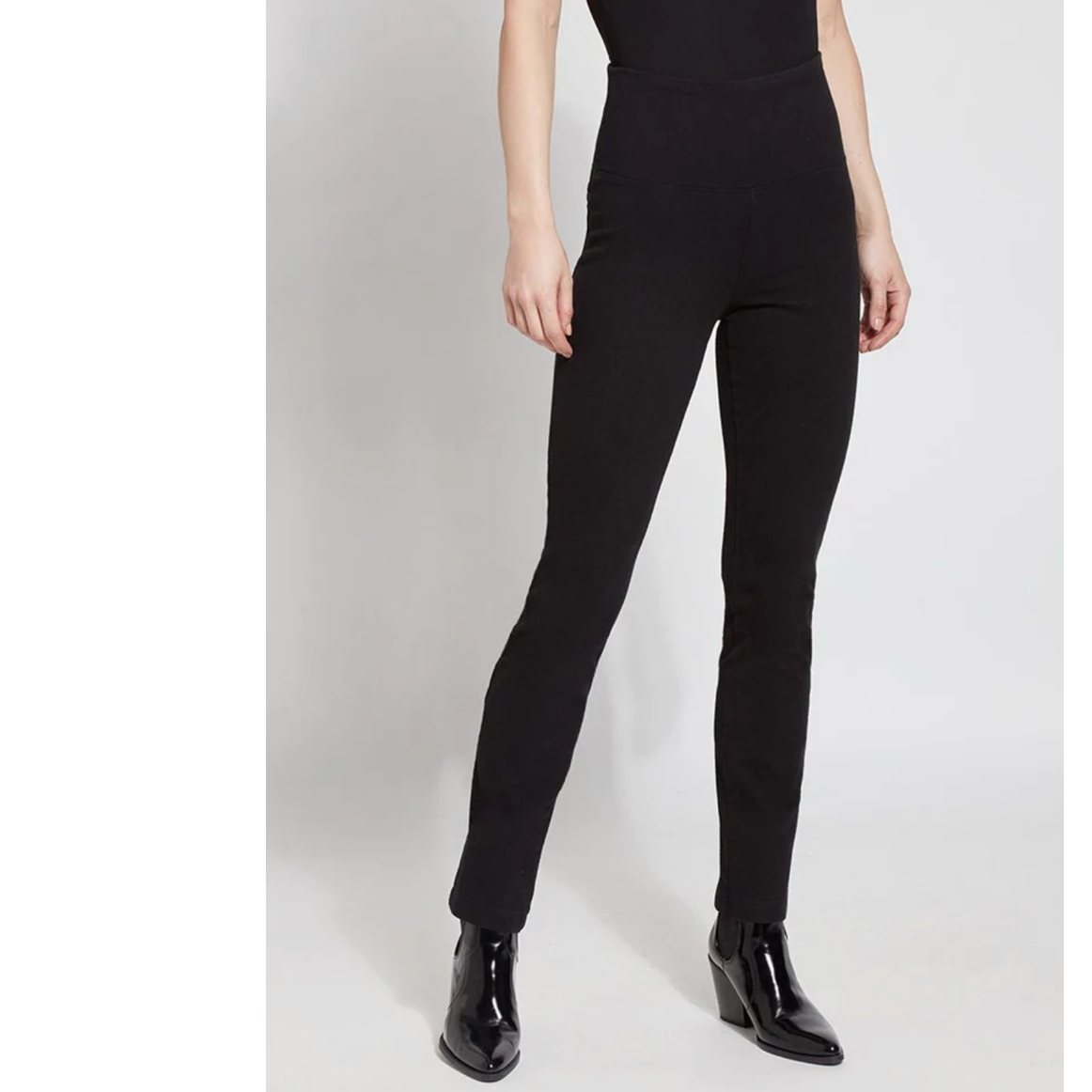 Lysse Womens Straight Leg Denim Jean - Black