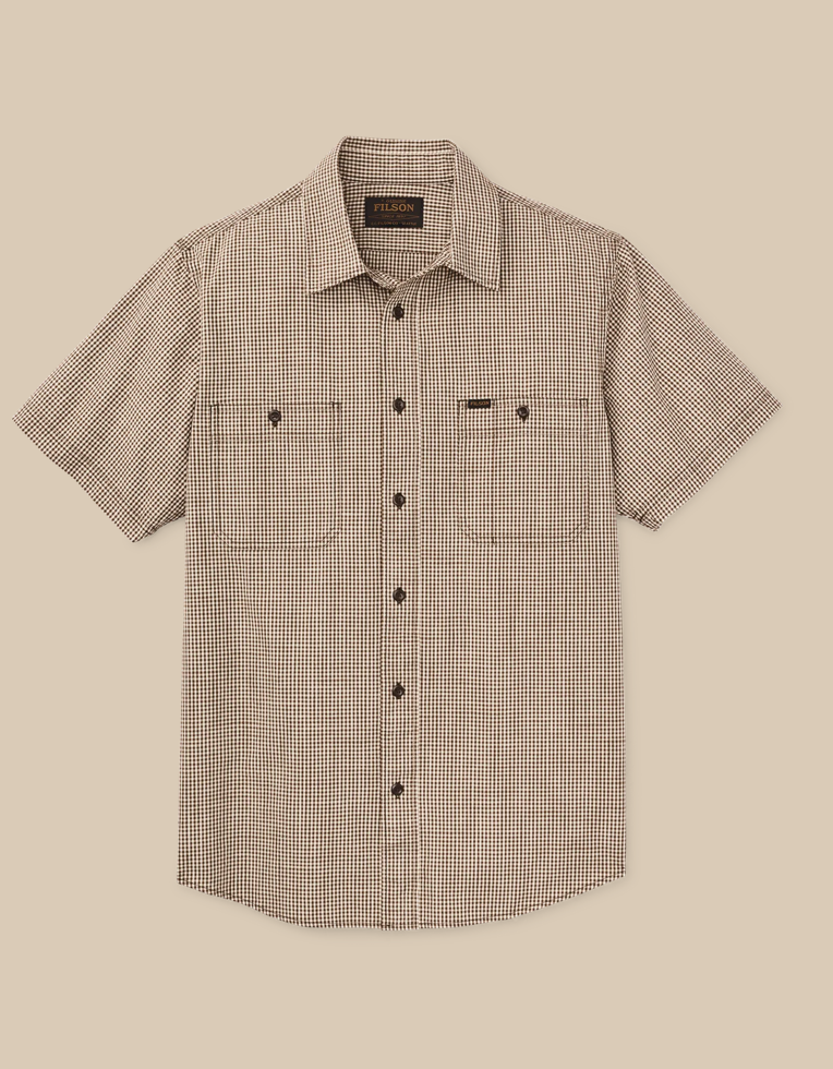 Filson Mens Short Sleeve Chambray Shirt