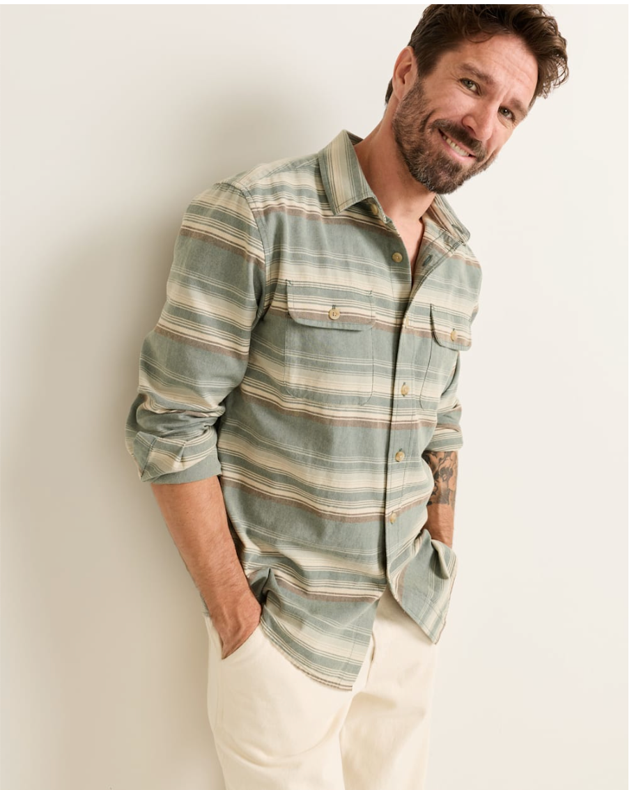 Pendleton Mens Stripe Beach Shack Shirt