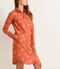 Pendleton Womens Print Gambler Shirt Dress