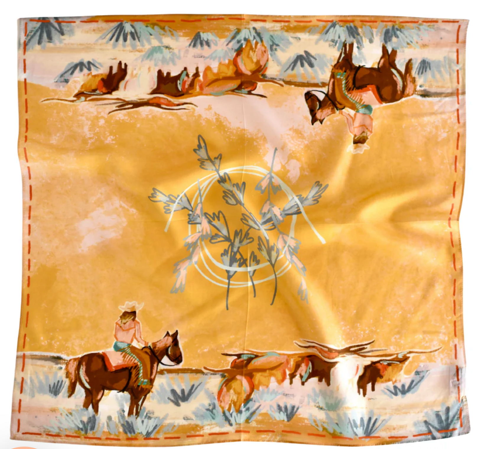 Tirzah Lane Art Mulberry Silk Scarf
