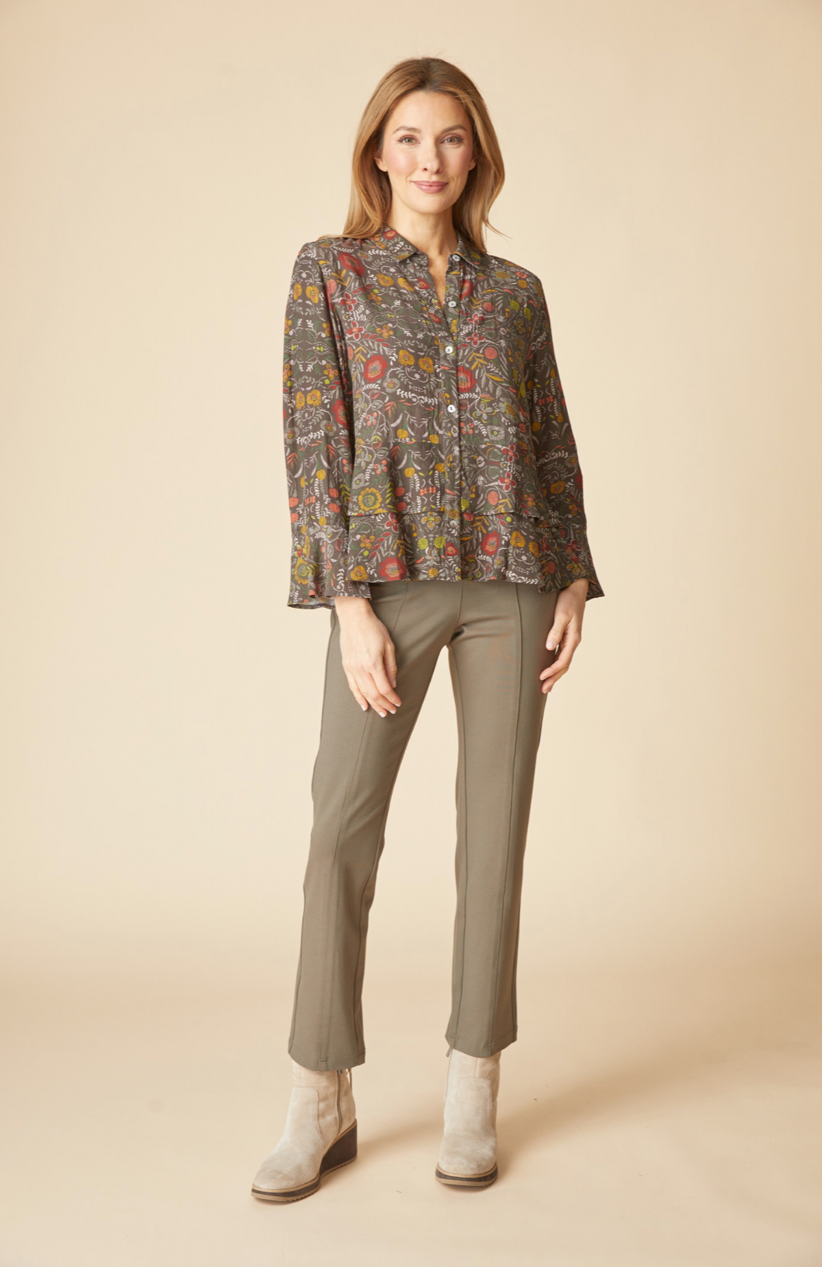 Habitat Womens Rayon Crepe Garden Flounce