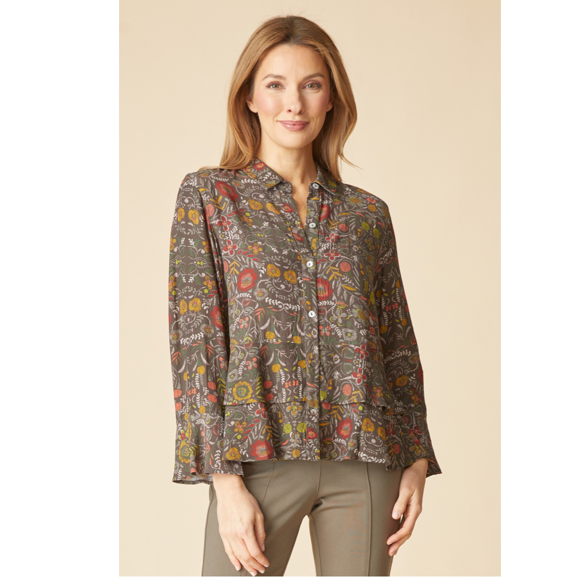 Habitat Womens Rayon Crepe Garden Flounce