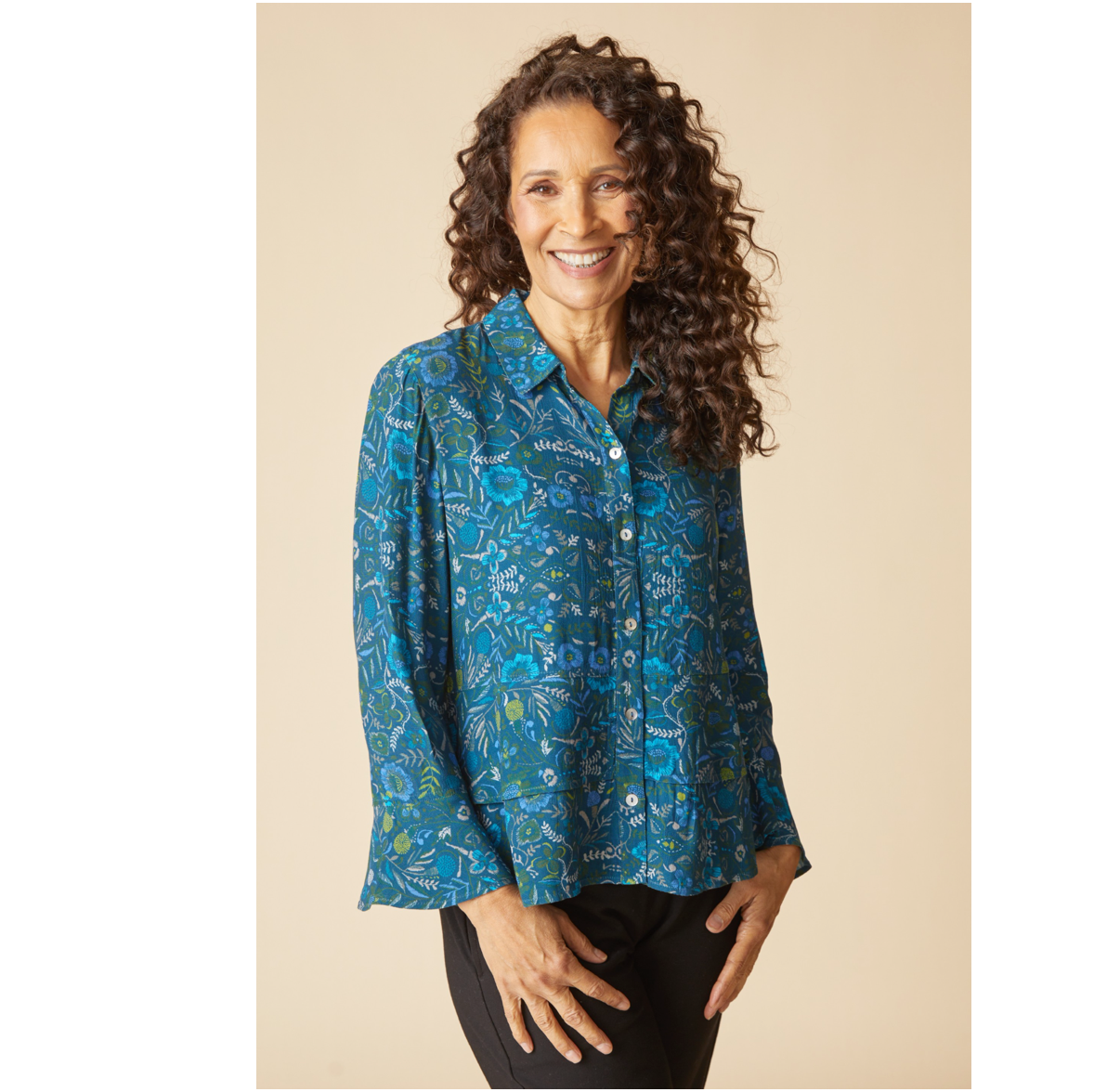 Habitat Womens Rayon Crepe Garden Flounce