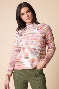 Habitat Womens Highland Hues Mixed Stitch Pullover