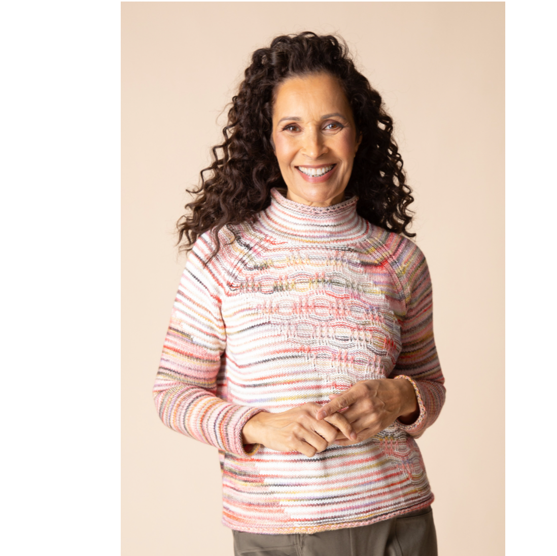Habitat Womens Highland Hues Mixed Stitch Pullover
