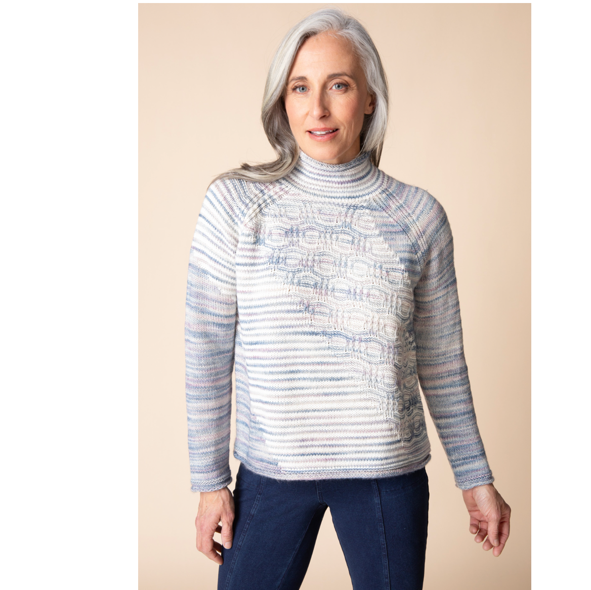 Habitat Womens Highland Hues Mixed Stitch Pullover