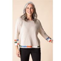 Habitat Womens Autumn Cotton Mosaic Pullover