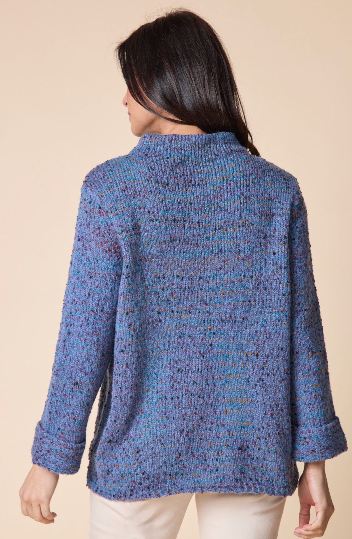 Habitat Womens Confetti Funnel Neck Pullover