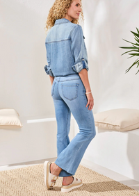 Tribal Womens Audry Hugging Flare Jean