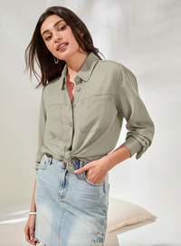 Tribal Womens Flowy Overshirt