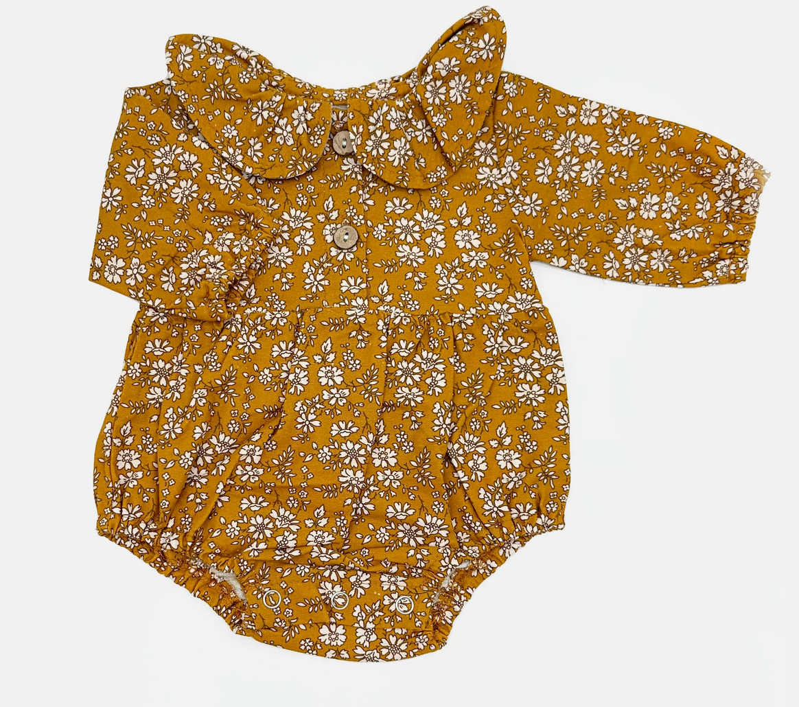 Olive and Cradle Floral Romper
