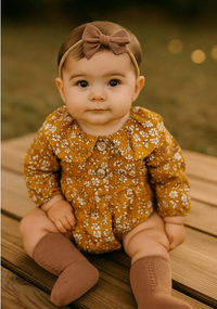 Olive and Cradle Floral Romper