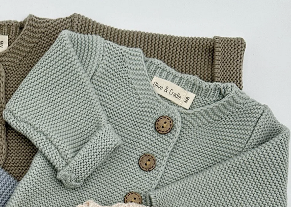 Olive and Cradle Baby Andi Knitted Cardigan