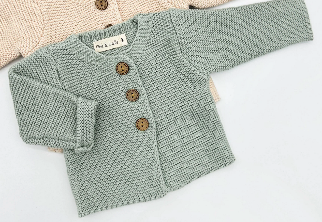Olive and Cradle Baby Andi Knitted Cardigan