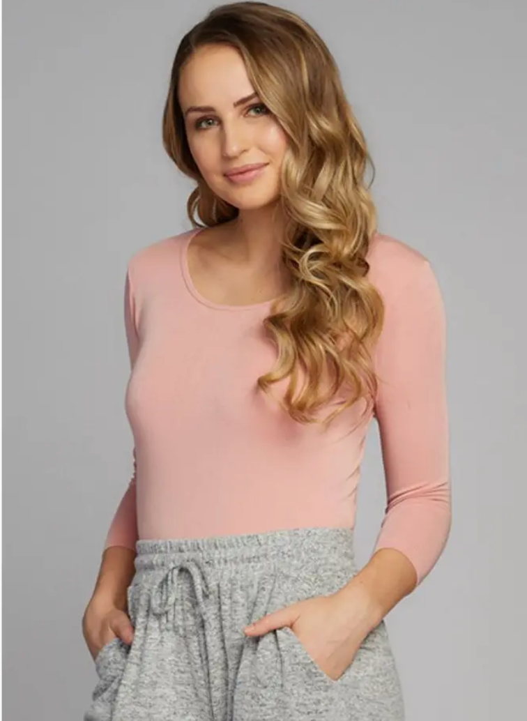 C'est Moi Bamboo 3/4 Sleeve Top