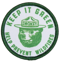 Landmark Smokey Bear Keep It Green Embroidered Patch