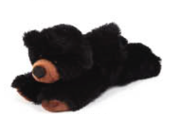 Kids Black Bear Stuffed Toy