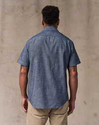 Filson Mens Short Sleeve Chambray Shirt
