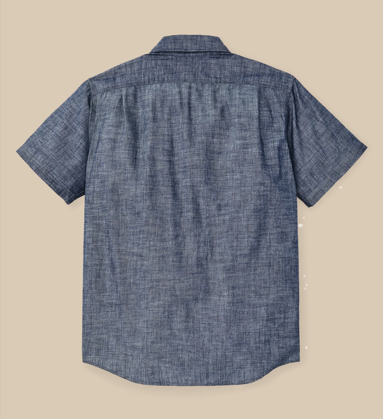Filson Mens Short Sleeve Chambray Shirt