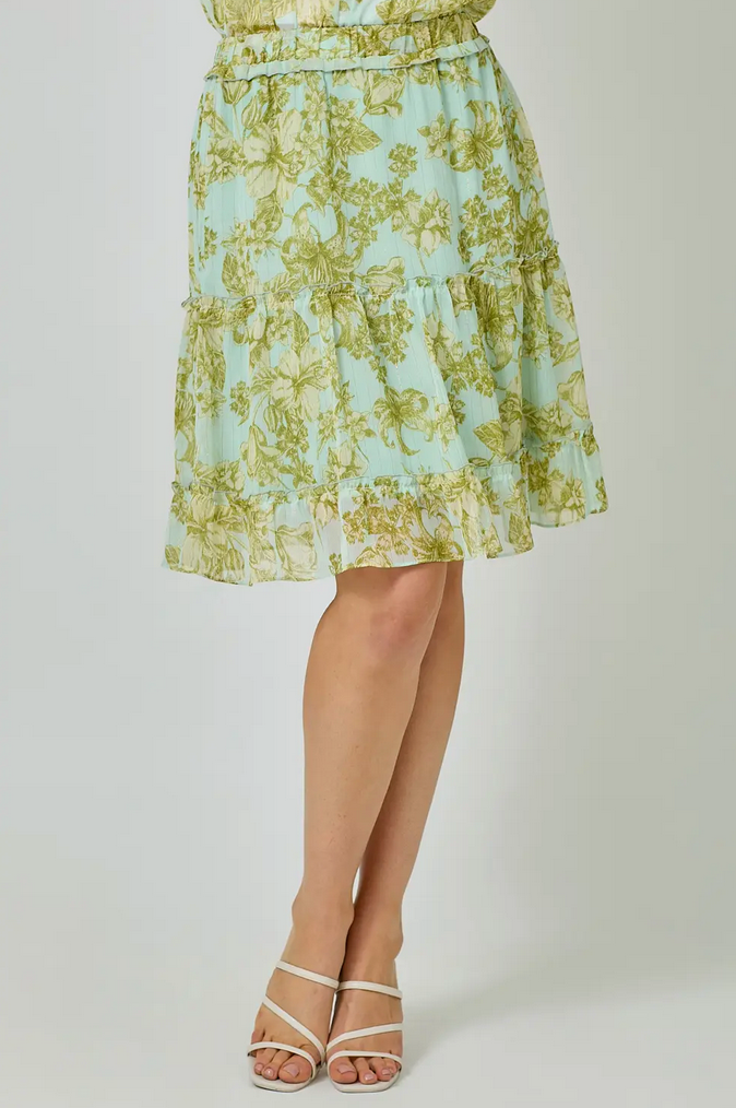 Womens Mystree Tiered Chiffon Skirt