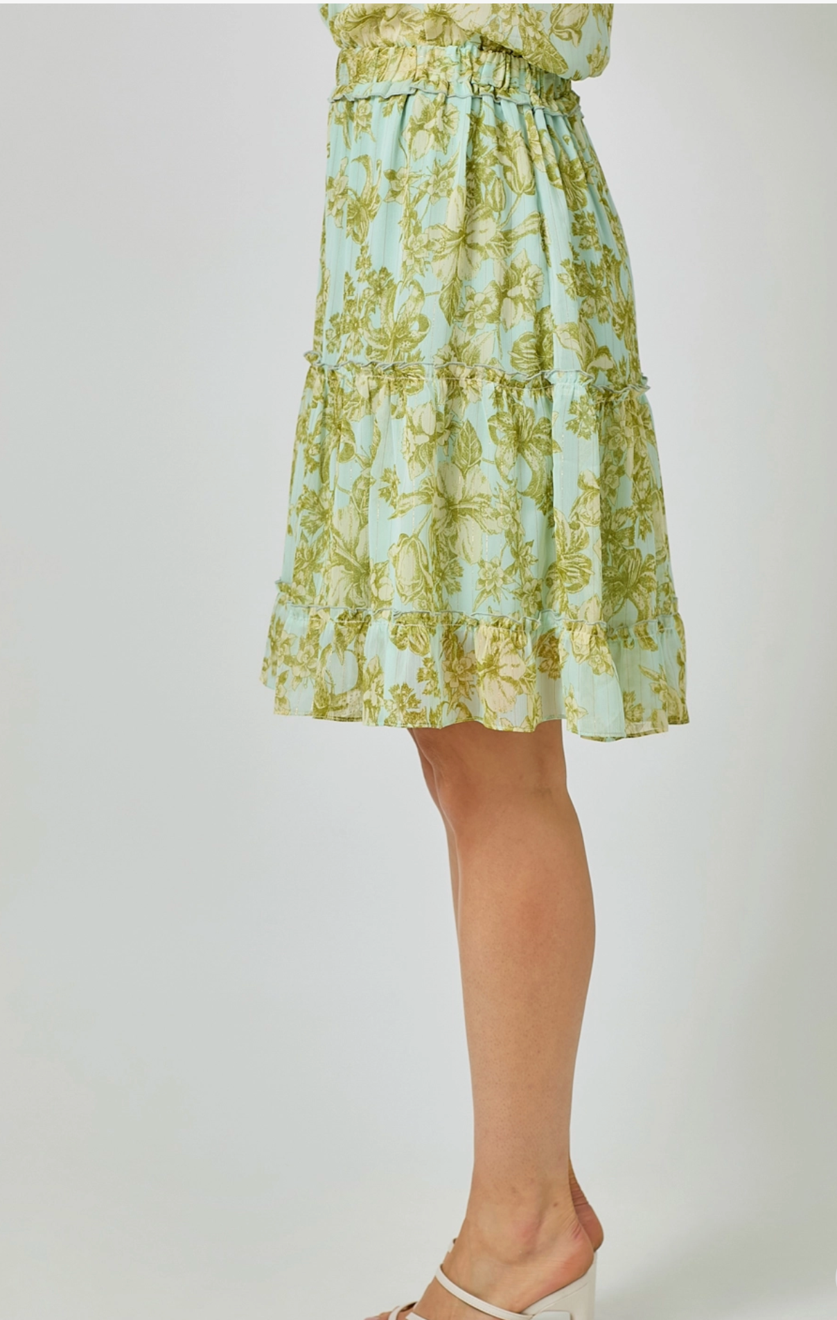 Womens Mystree Tiered Chiffon Skirt