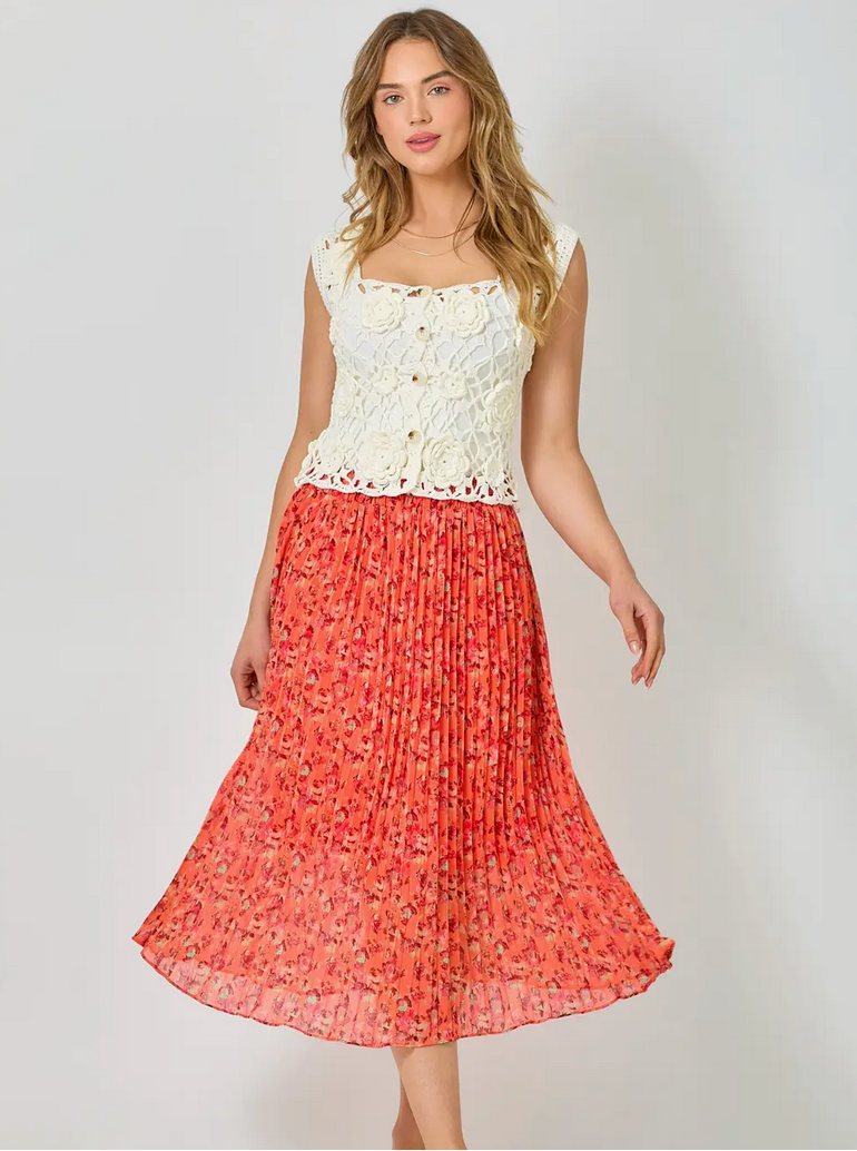 Womens Mystree Printed Chiffon Skirt