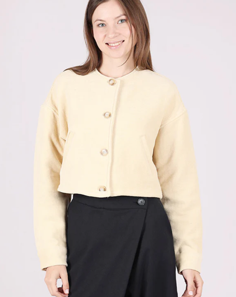 Cossac Organic Brushed Cotton Crop Jacket