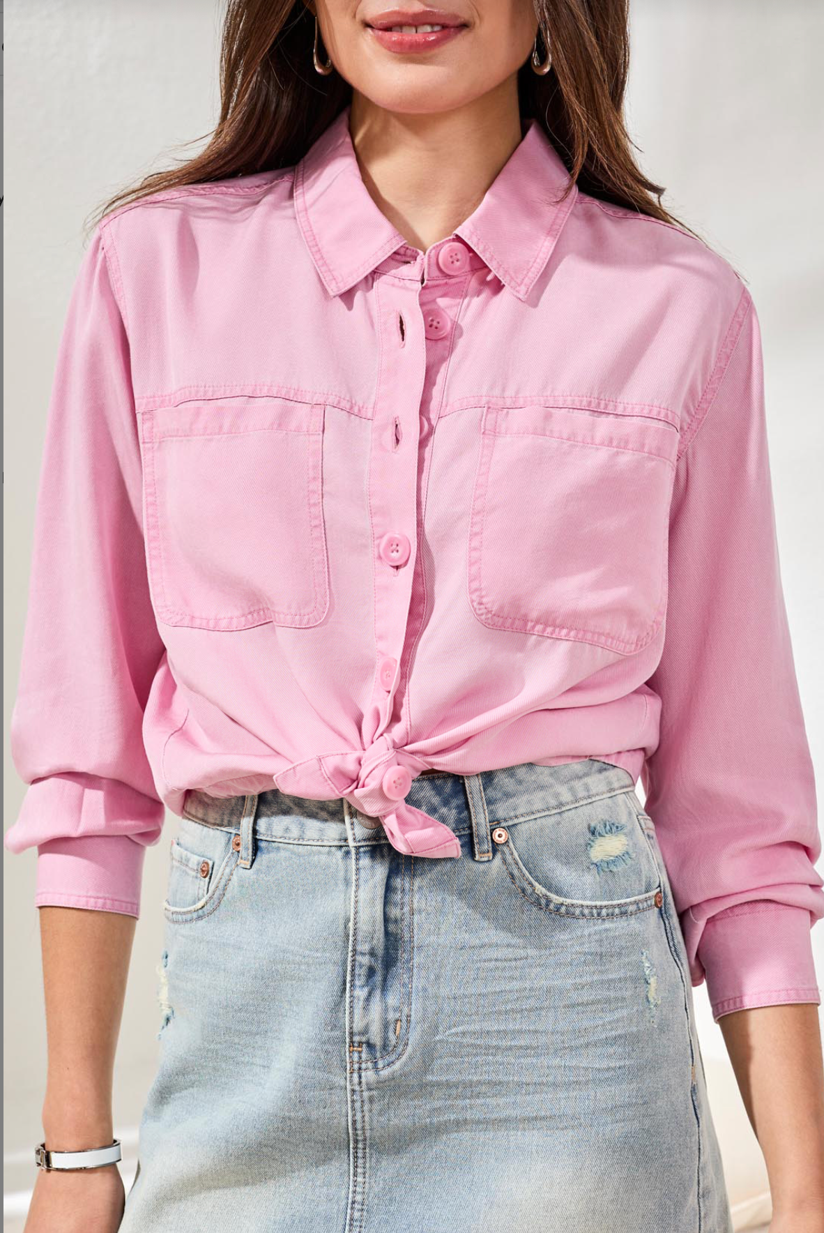 Tribal Womens Flowy Overshirt