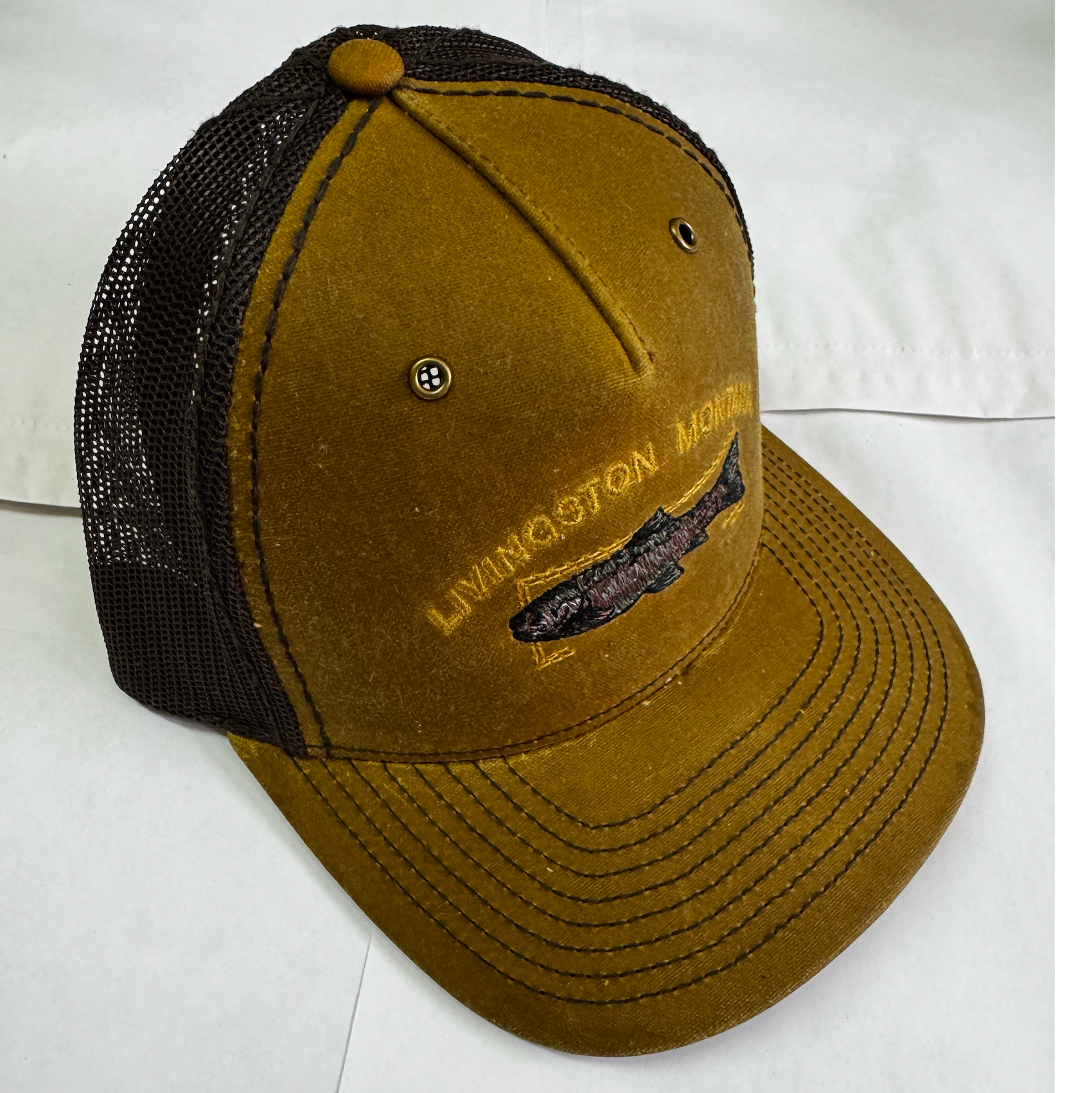 Montana Trout Embroidery Whiskey Cap
