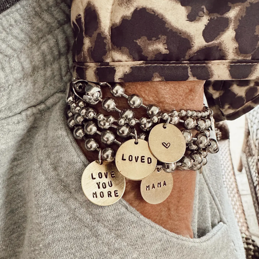 Stainless Steel & Brass Coin Bracelet