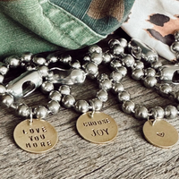 Stainless Steel & Brass Coin Bracelet