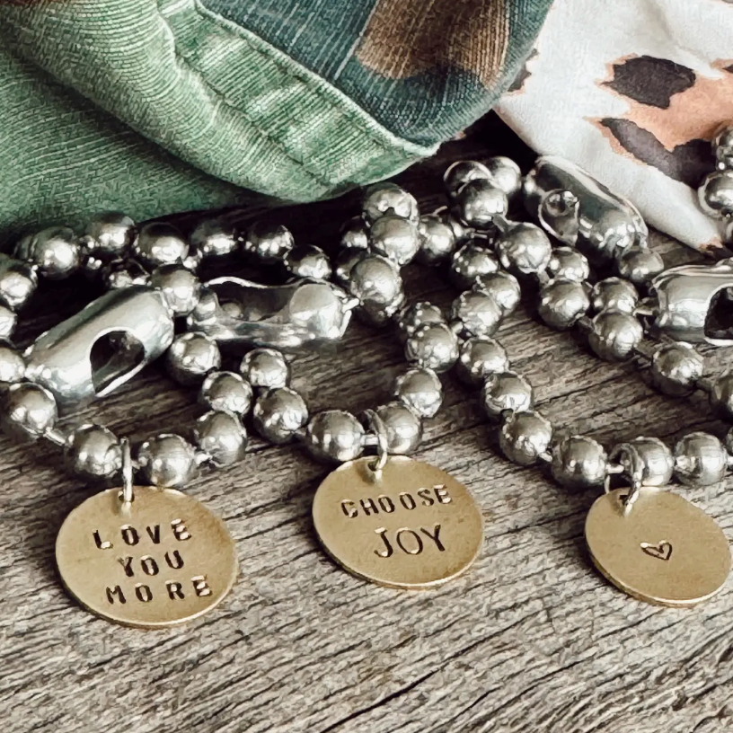 Stainless Steel & Brass Coin Bracelet