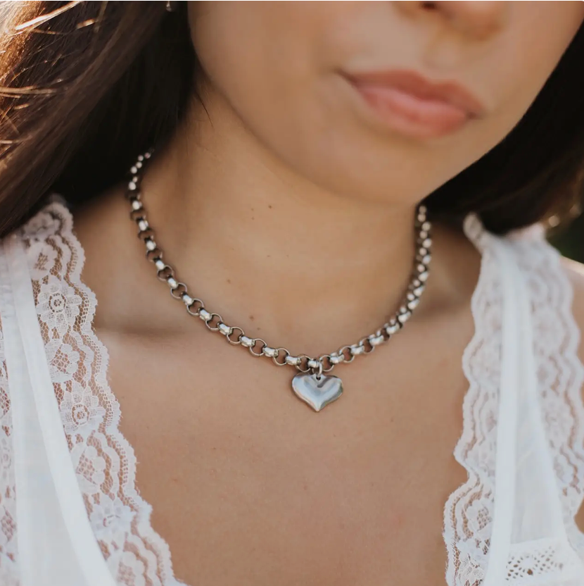 Stainless Steel Heart Necklace