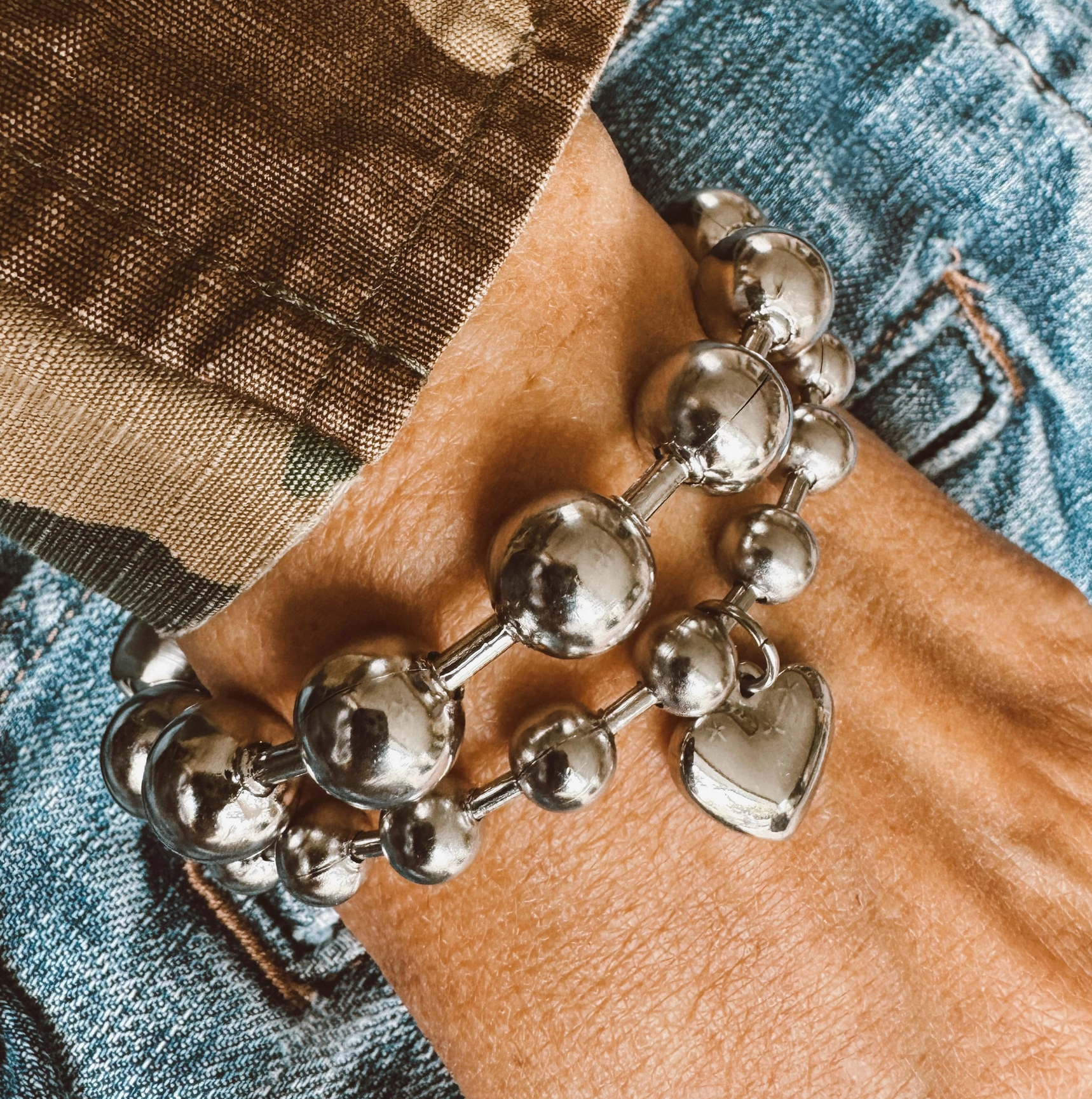 Extra Large Bead Chain Bracelet