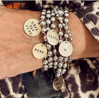 Stainless Steel & Brass Coin Bracelet